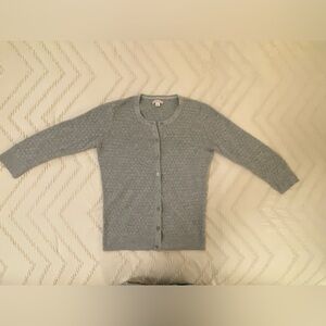 Gray Cardigan Sweater